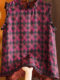 2026 Summer Thin Mulberry Silk Blended Vest French Ruffled Diamond Pattern Waistcoat Rose Red Vest for Women
