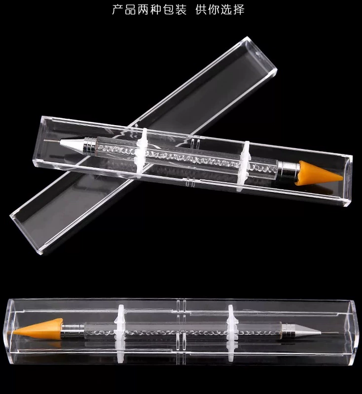 Dính bút chì màu silicone móng tay khoan điểm bút đặt rhinestone đa chức năng khoan nhựa kim cương dụng cụ phụ kiện - Công cụ Nail máy dũa nail cầm tay
