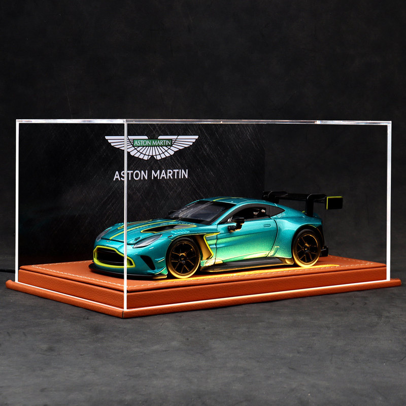 1:24 Aston Martin Vantage Gt3 Alloy Sports Car Model Racing Car Collectible Ornament Gift for Boyfriend