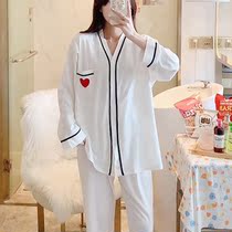 Autumn October month clothing autumn September 10 breastfeeding postpartum cotton autumn pregnant women pajamas maternal Autumn Winter
