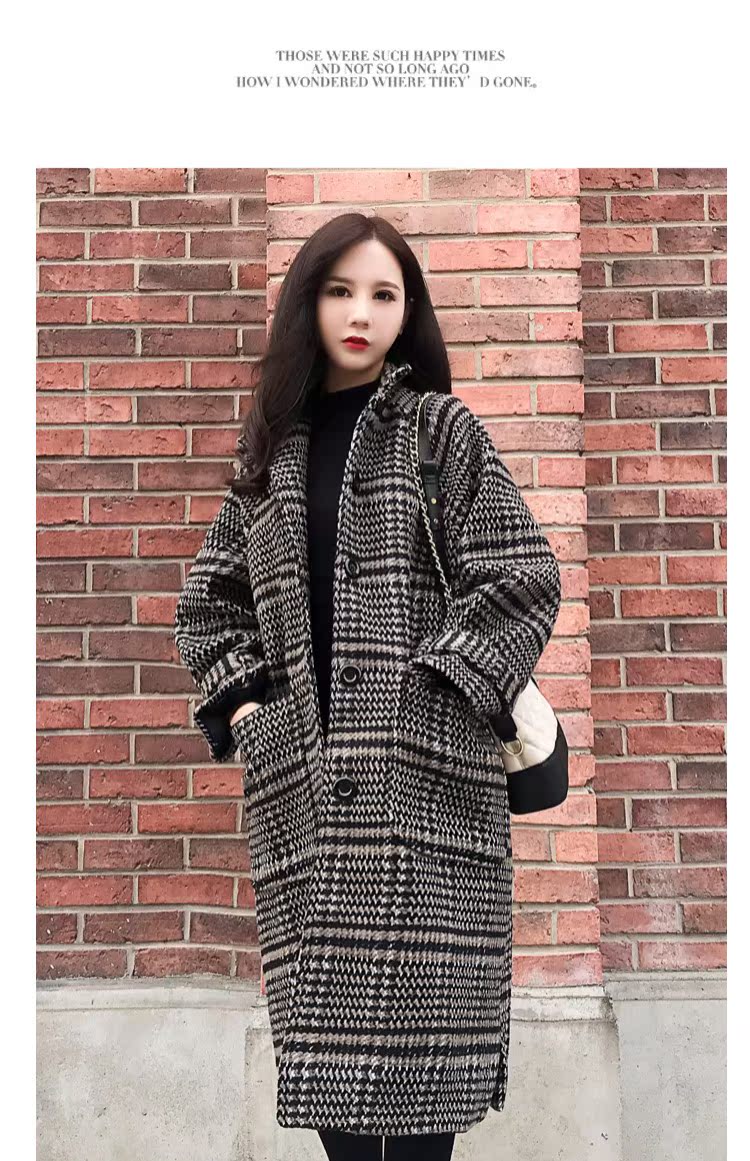 Giải phóng mặt bằng đặc biệt dành cho nữ 2018 áo khoác kẻ sọc mới Áo len nữ phiên bản Hàn Quốc dài đến đầu gối giản dị - Áo khoác dài áo măng tô nữ