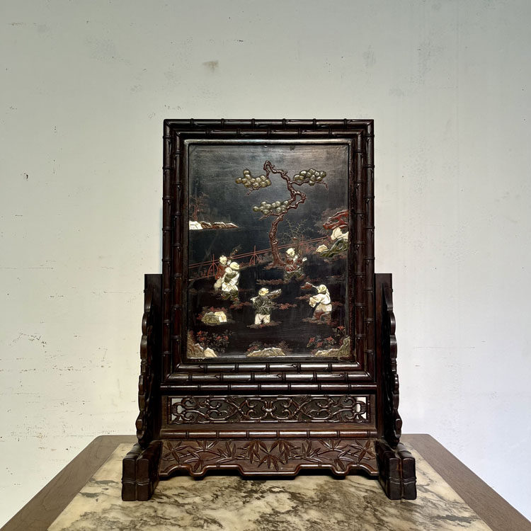 古董老黄花梨家具明清家具传世清代海南黄花梨雕龙炕桌案几老木器