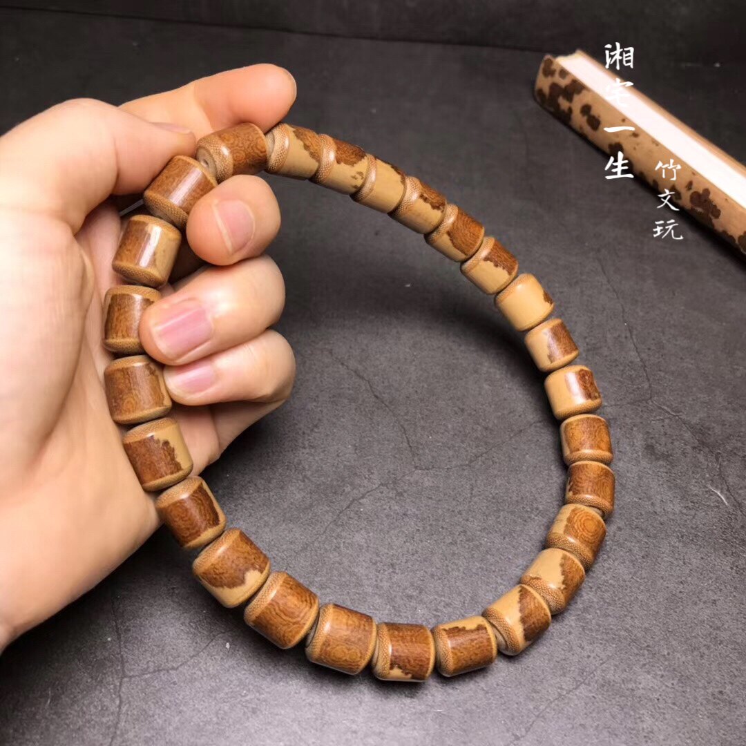红湘妃竹节竹料0.9-1.1香妃香筒折扇竹段样品花斑竹毛笔杆斑竹评价- 淘宝网