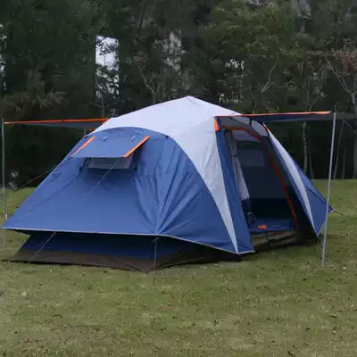 New outdoor 5 people 8 people automatic speed driving camping anti-rainstorm, many people tents, two rooms, one hall, 3 people, 4 people camping