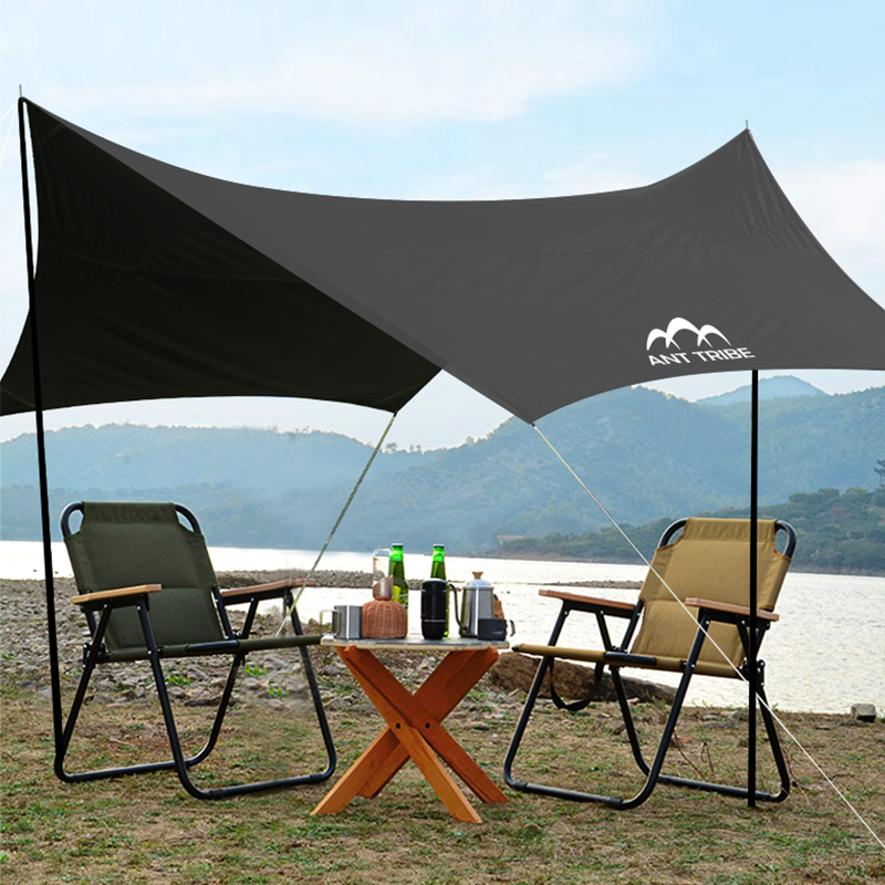 Ant Tripe Waterproof Outdoor Sky Screen Sun Protection Rain Protection Beach Camping Ultralight Tent Shade Awning Canopy Rain Shed