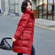 Down Cotton Clothing Womens Exploits 2021 Years Winter Dress New Womens Cotton Padded Jacket Winter Medium Long Cotton Clot Small Sub Jacket