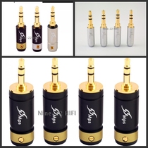 Taiwan MPS Original Imported Hair Burning Grade 24K Gold Plated 3 5mm Plug Headphone Ear Release Stereo Audio Plug