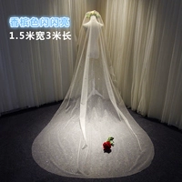 Блестящий, 1.5м, 3м, цвета шампанского