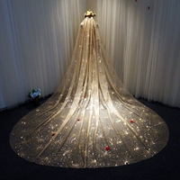 3 метра шириной x3,5 метра в длину золотой фейерверк