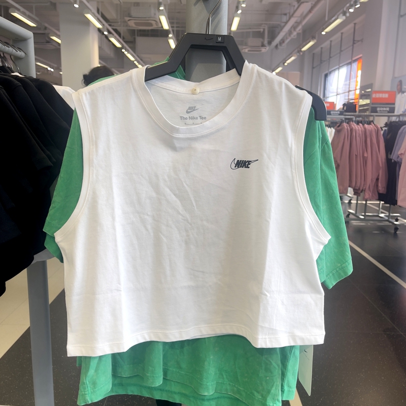 Nike Women's Summer Running Embroidered Logo Vest Breathable Cotton Sleeveless T-Shirt Ar3204 Hf9532 Nike Women's Summer Running Embroidered Logo Vest Breathable Cotton Sleeveless T-Shirt Ar3204 Hf9532