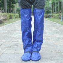 Over the knee thick bottom sand waterproof anti-long rain shoe cover high tube motorcycle rain non-slip rain boots men and women