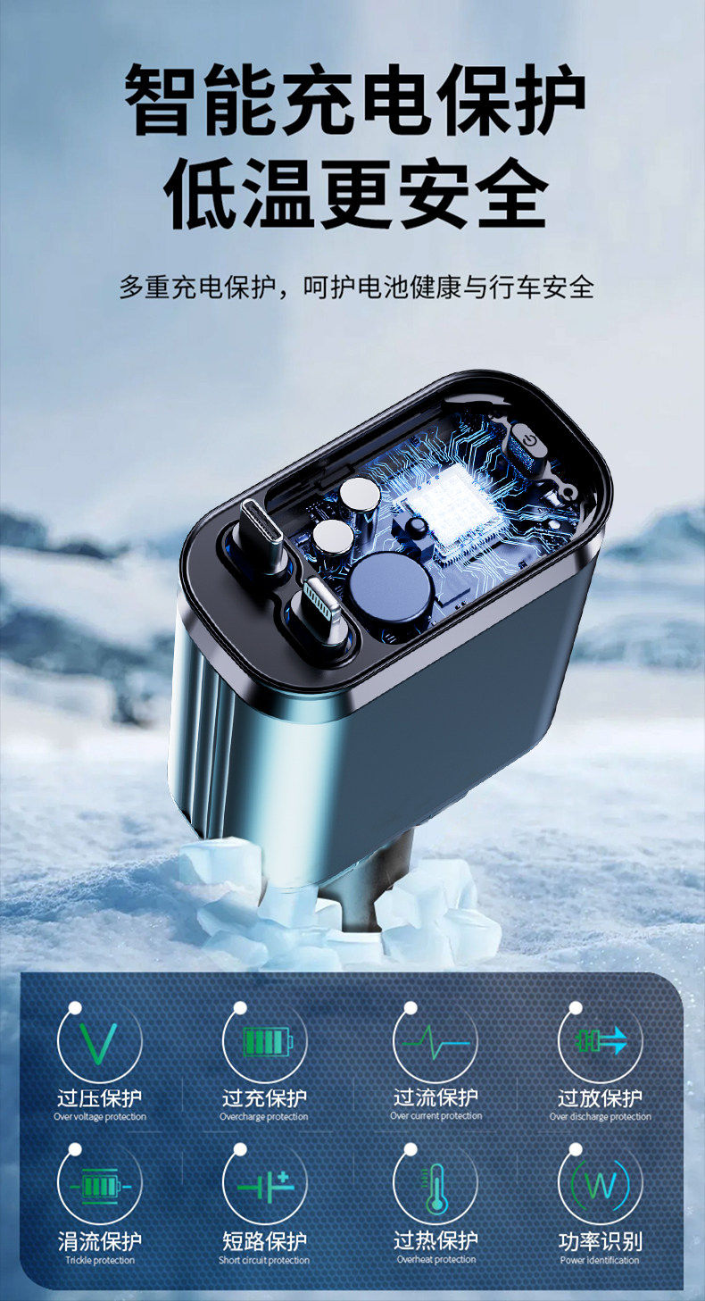 Cross-Border B1 Starry Sky Car Charger 120W Super Fast Charging for Mobile Phones with Retractable Cable and Four-Port Cigarette Lighter Car Charger