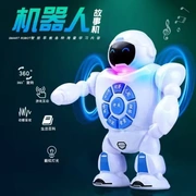 Câu chuyện của trẻ em đồ chơi điện thông minh chiếu sáng cho cậu bé robot câu đố học sớm