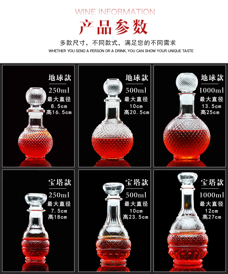 Bình pha chế không có rượu vang rượu vang cá tính sáng tạo hộ gia đình pha lê châu Âu nhỏ rượu dày - Rượu vang ly rượu vang mạ vàng