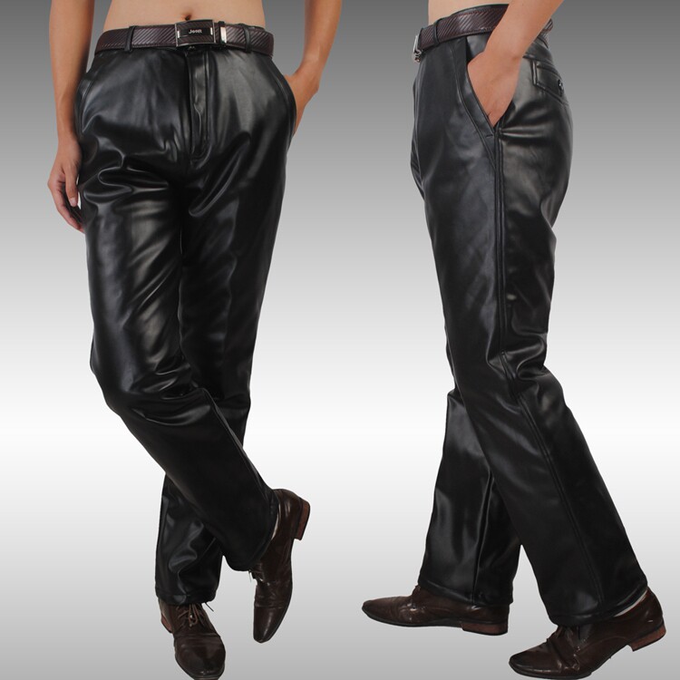 Pantalon cuir homme droit pour hiver - Ref 1480814 Image 10