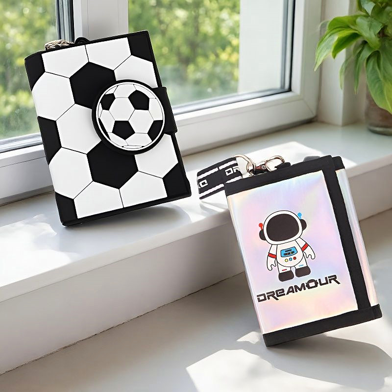 Korean Winghouse Kidsren's Wallet Coin Purse Student-Specific Wallet Coin Bag Boy's Multi-Functional Card Holder