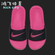 Hongfei Sports Nike Kawa Slide Black Red Giày nữ GS Sports Beach Dép 819353-001