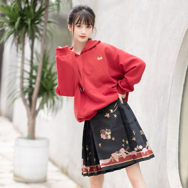 Kyung Xia - all things have spirit: flower - khu rat autumn and winter clothing clothes short hundred iterations originally improved and Han clothing daily