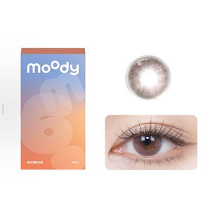 moody日抛美瞳硅水凝胶彩色隐形眼镜2片