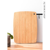 Whole Wood Chopping Block Household Thickened Bamboo Wood Cutting Board Kitchen Healthy Wood Cut Fruit Chopped Meat Plate Antibacterial mildew-proof case plate