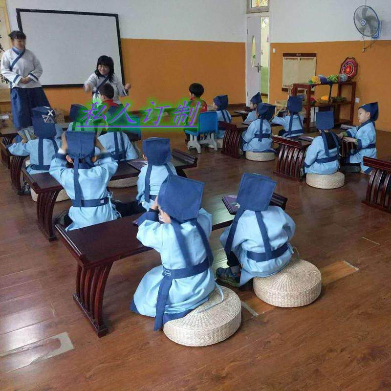 Training class calligraphy table pine wood calligraphy table imitation guqin table calligraphy table chinese saddle table Guoxue table writing desk