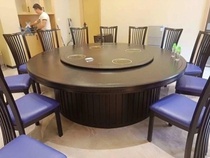 Custom hotel dining table and chair Large dining table Round table 20 people 26 people 30 people round table Commercial large round table All-in-one table