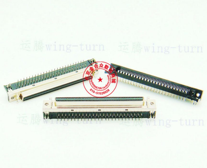 SCSI MDR100FL-90 degree 100P90 degree plug-in board DB type 100 core bent plug socket welded plate type
