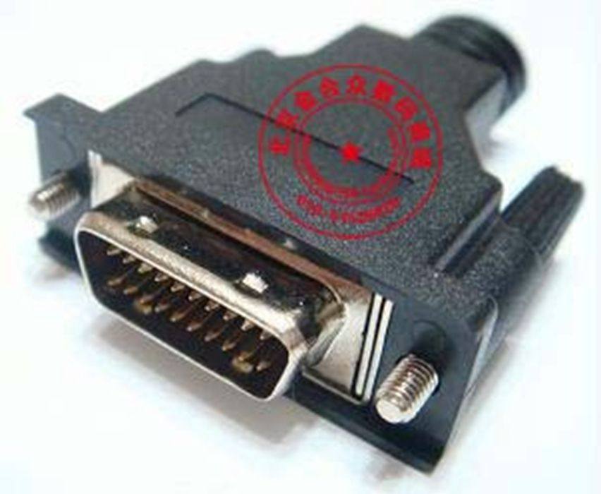 SCSI 20P male puncture type DB20 pin branch male DB20 core molded case screw type