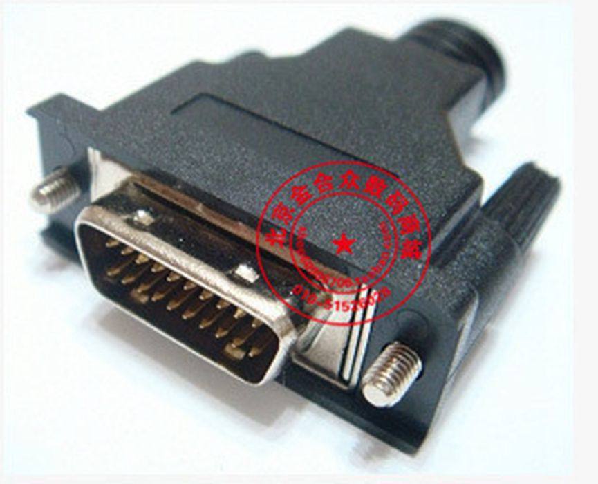 SCSI DB type 20 core welding wire male head plastic shell screw type DB20P needle welding wire male head