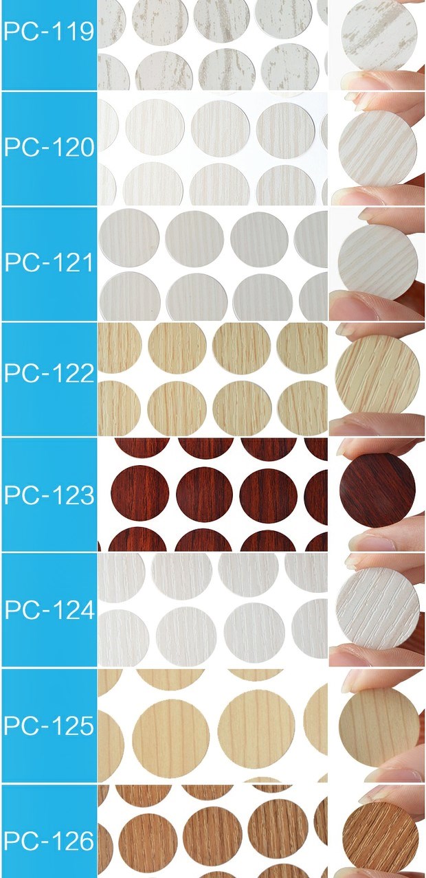 Vít vòng đẹp vẻ đẹp Đồ nội thất dính PVC lỗ trang trí đi kèm với nhãn dán dán ba trong một vẻ đẹp dán hạt gỗ bìa - Nhà cung cấp đồ nội thất đồ trang trí kệ treo tường	