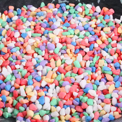 Hotel ash bucket matching color stone rice flower pot Color stone trash can Quartz sand color stone rice 10 kg