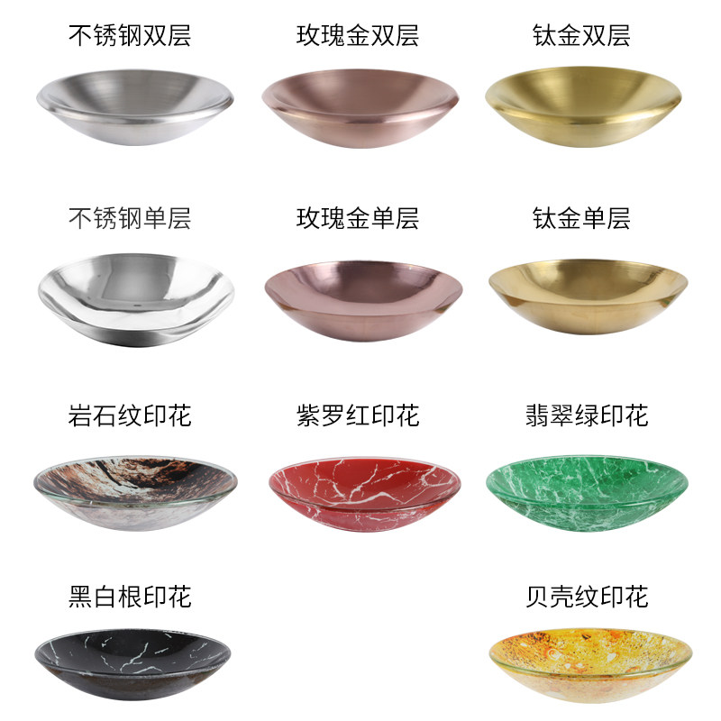 Ceramic stainless steel glass basin seat ashtray ashtray star hotel lobby trash can matching smoke extinguishing tray