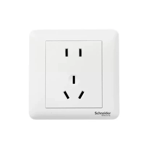 Шнатка Schneider Switch, бесплатная матовая белая пять отверстий, одно три открытых сингл и двойное управление телевизионным телевизором.