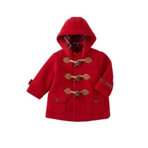 Domestic spot mikihouse horn coat cute solid color soft comfortable warm coat