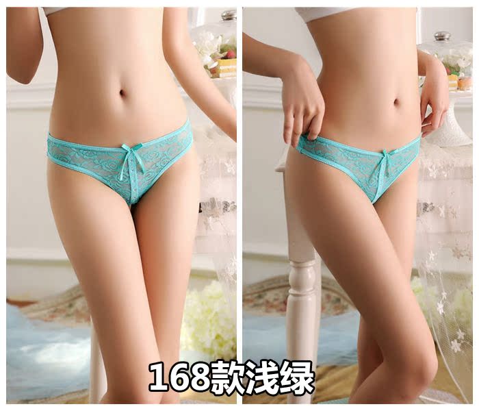 Sexy ladies thong lưới trong suốt sexy liền mạch cotton 裆 eo thấp đồ lót nữ tiếp xúc với hip hollow T quần