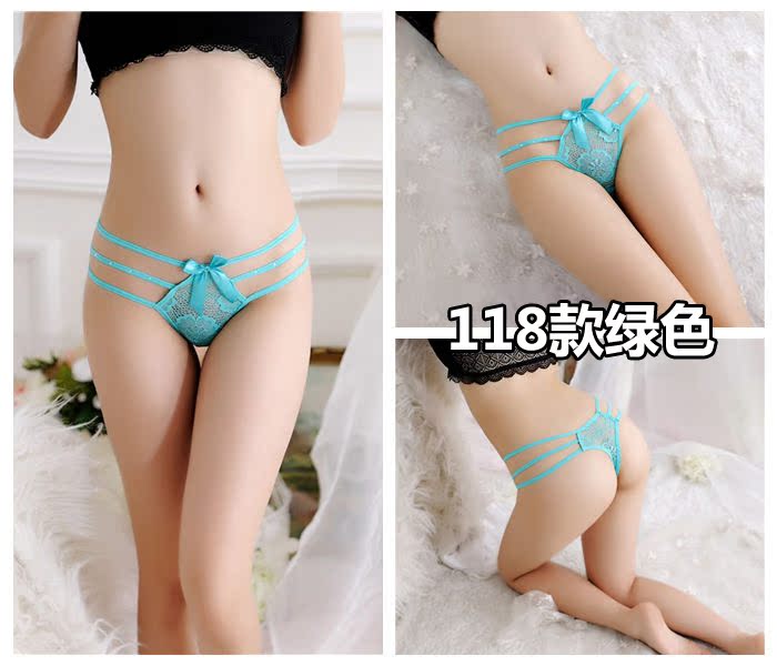 Sexy ladies thong lưới trong suốt sexy liền mạch cotton 裆 eo thấp đồ lót nữ tiếp xúc với hip hollow T quần