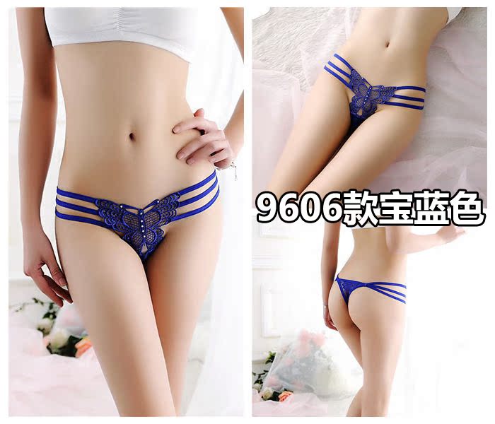 Sexy ladies thong lưới trong suốt sexy liền mạch cotton 裆 eo thấp đồ lót nữ tiếp xúc với hip hollow T quần