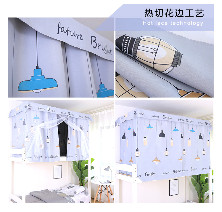 Gió chúa màn ngủ giường manti trên vải bao vây sinh viên Bắc Âu rèm cửa giường ngủ ký túc xá che thở - Bed Skirts & Valances rèm ngủ