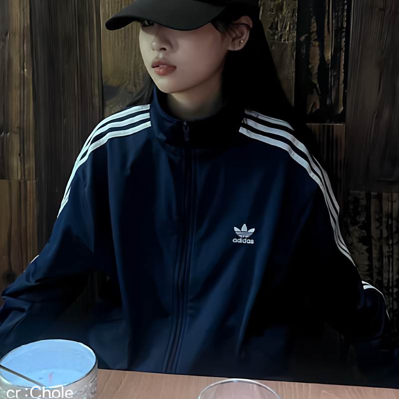 Korean Version of Adidas American Retro Stand-Collar Jacket with Three-Leaf Logo Sports Casual Jacket Ir9893 Korean Version of Adidas American Retro Stand-Collar Jacket with Three-Leaf Logo Sports Casual Jacket Ir9893
