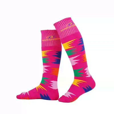 Outdoor sports sweat-absorbing warm socks medium and high tube double board snowboard socks children's men's and women's adult parent-child models