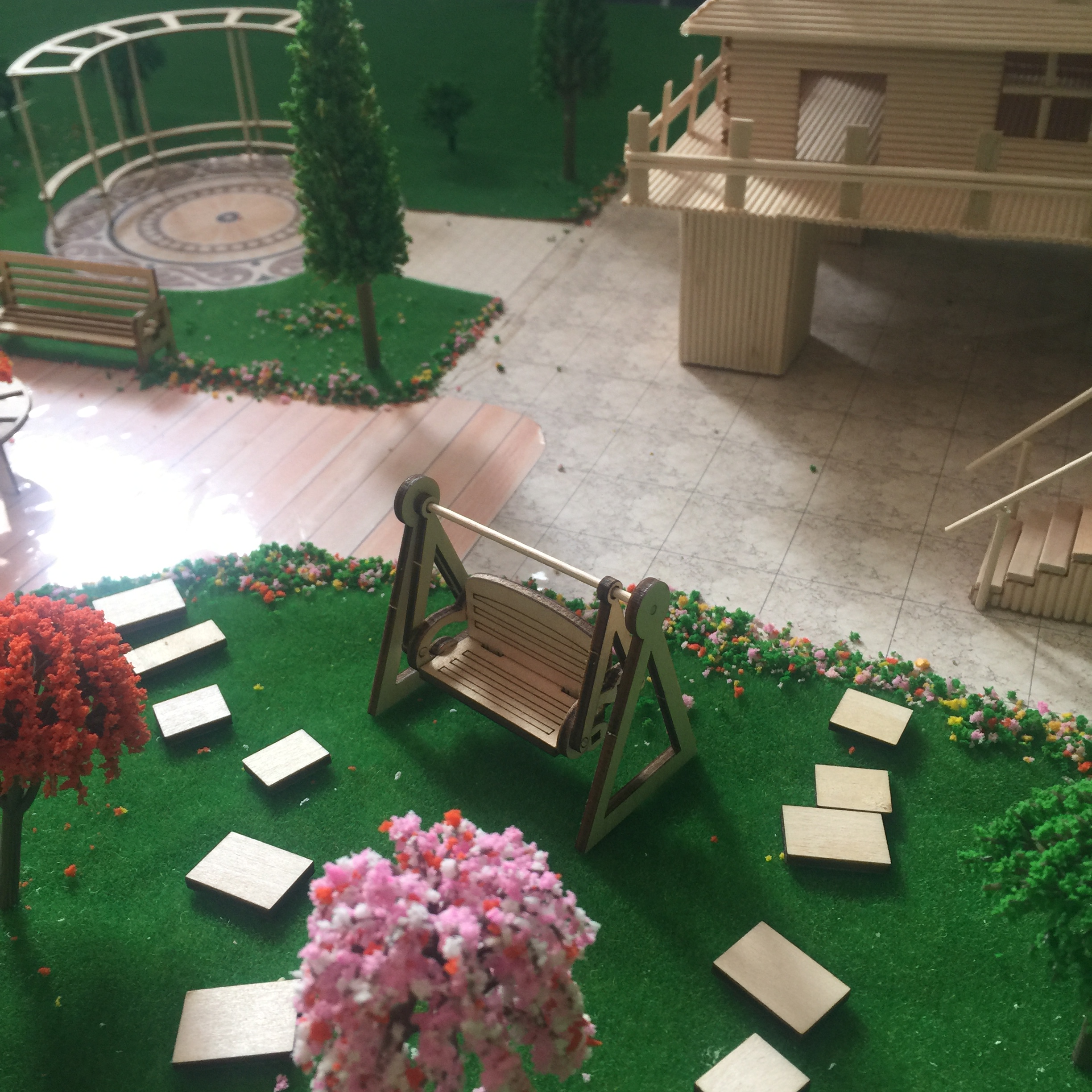 Wooden Sofa Gazebo Chair Swing Furniture Pool Assembly