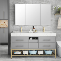 Nordic Bidet Bath Room Cabinet Floor Type Wash Wash Wash Basin Cabinet Combined Toilet Smart Feng Shui Mirror Wash Desk Cabinet