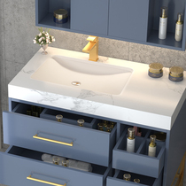 Toilet Smart Bath Room Cabinet Rock Board Washbasin Washbasin Cabinet Combination Modern Minima Bathroom Mirror Cabinet Wash table