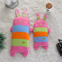 Baby Pillow Child Styled Breathable Pillow Core Full Cotton Lengthened Pillowcase 0-1-6 Year Old Rabbit Baby Cartoon Buckwheat Pillow