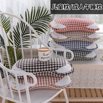 Childrens buckwheat pillow cotton removable pillow cotton removable pillow case butterfly millet shell soft pillow core cervical spine office nap pillow