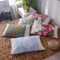 Single buckwheat pillow Han style all-cotton pillowcase bitter buckwheat leather hard pillow core assistant sleep adult protection cervical spine health care pillow