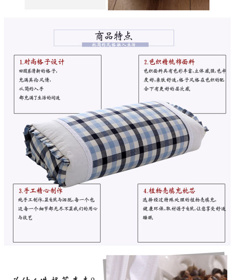 phong cách Trung Quốc ba chiều đầy đủ tòa gối kiều mạch gối cổ tử cung nhiều loại gối để gối chữ nhật gối Trung Quốc phong cách gối Hàn Quốc - Gối gối chống trào ngược concung