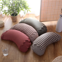 Crescent Pillow Korean Tartary Buckwheat Skin Hard Pillow Core Single Full Buckwheat Shell Pillow Millet Health Sleep Care Neck Pillow