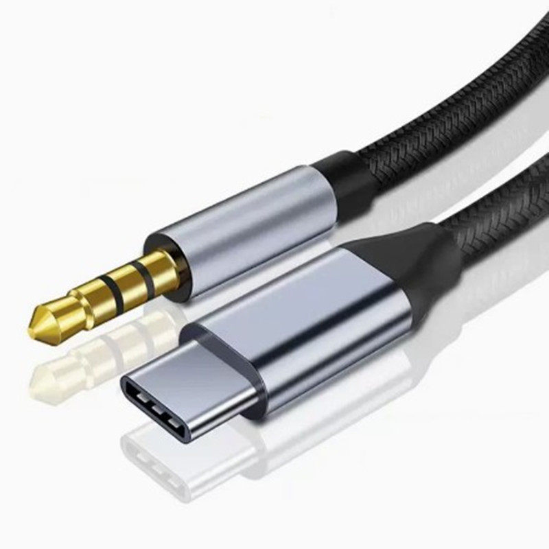 Car Aux Audio Cable 15Pro Mobile Phone Type-C Adapter Apple Car 3.5mm Audio Car Speaker