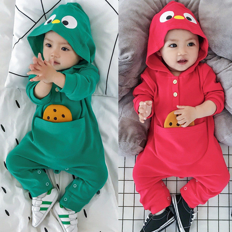 France's Jacadi Baby Spring and Autumn Lianhood Baby Even Hat Khaclothes Newborns Climbing Suit Bag Fart Long Sleeve Out